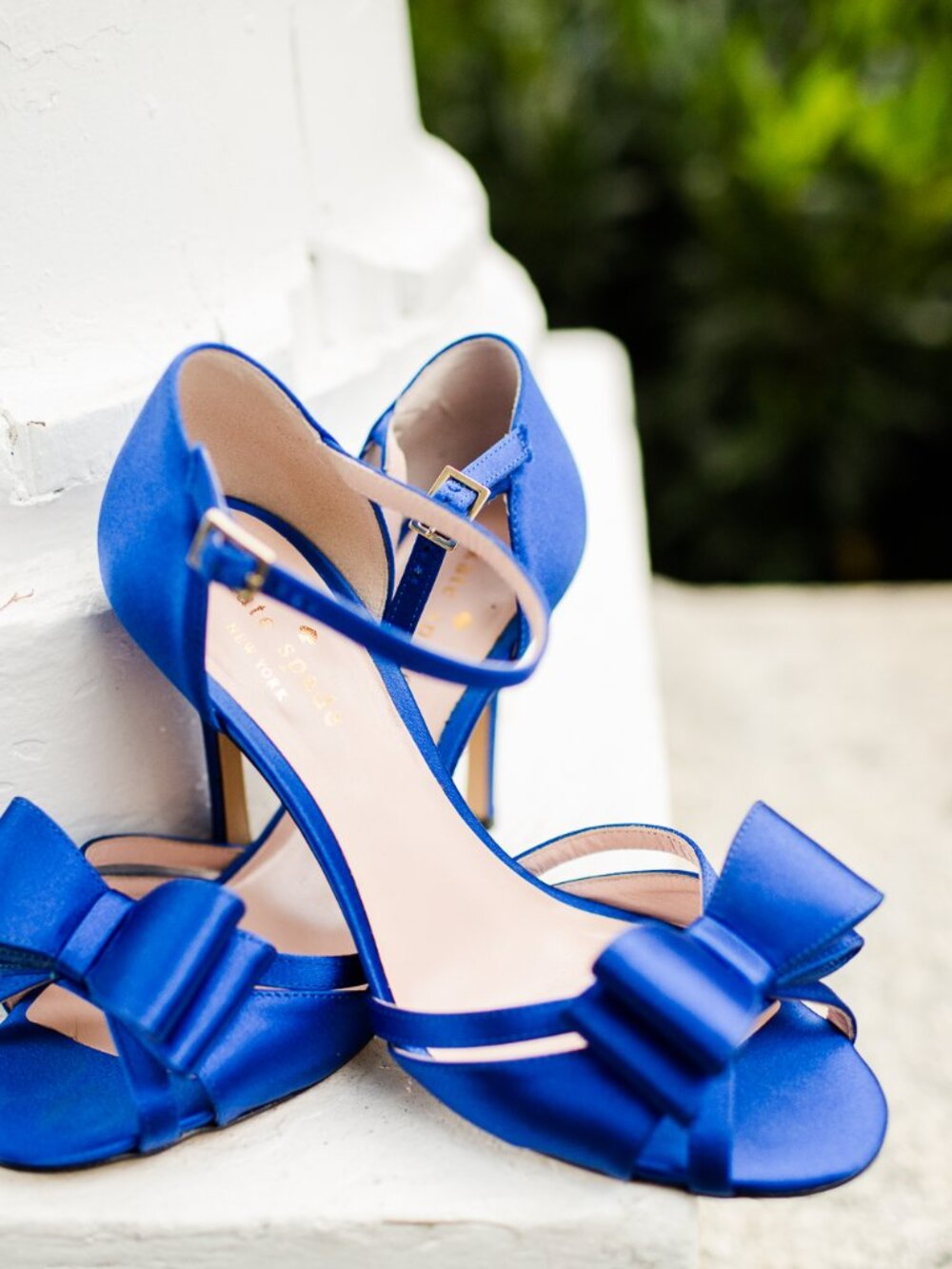 Kate Spade Ivela Cobalt Bow Heels 6.5